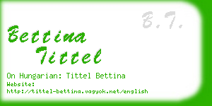 bettina tittel business card